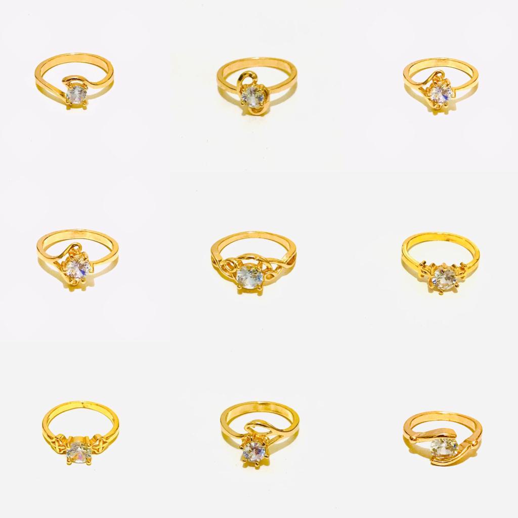 Cincin Xuping Wanita Lpais Emas Anti Karat Warna 18K CX4