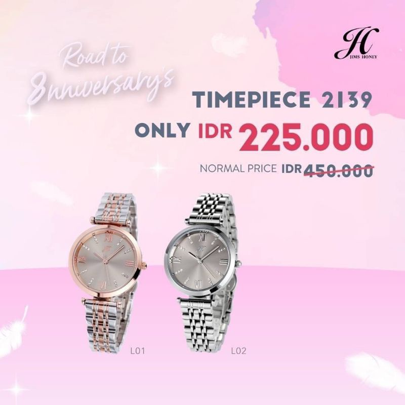 PROMO JT 2139 JIMS HONEY SEMARANG // Jam Tangan Wanita // Jims Honey Jawa Tengah // Jims Honey Demak