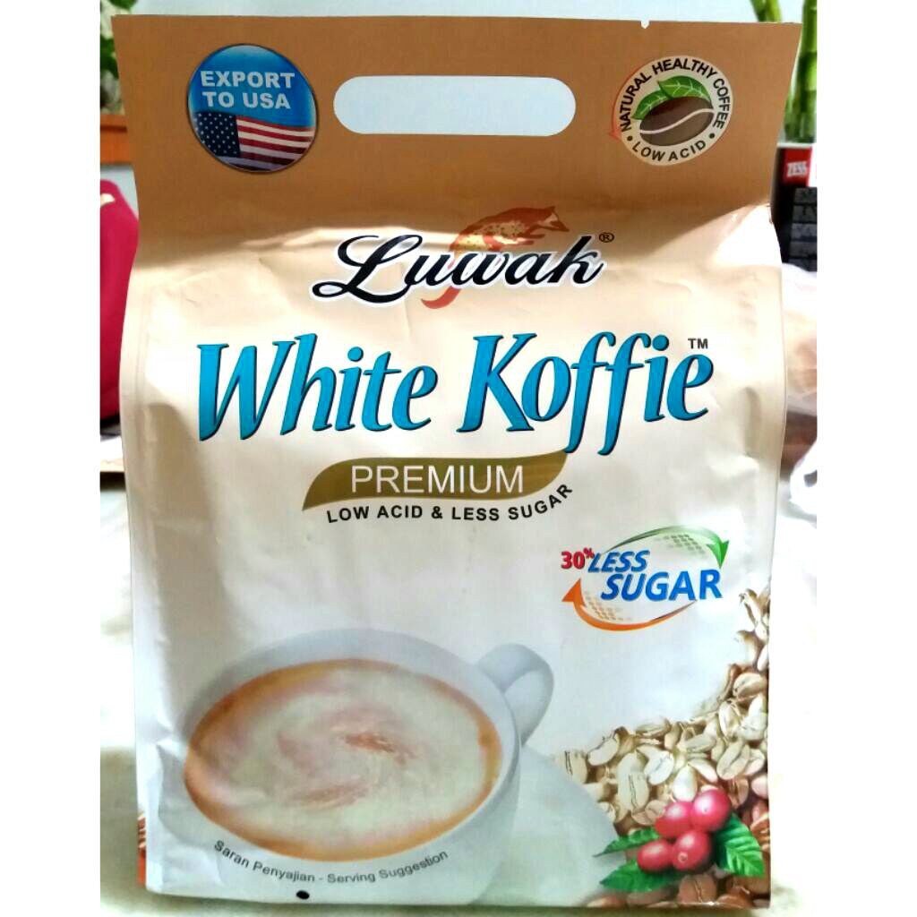 

Luwak white koffie premium less sugar 400g