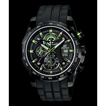 Casio edifice ef 523 Black rubber - Jam Tangan Pria