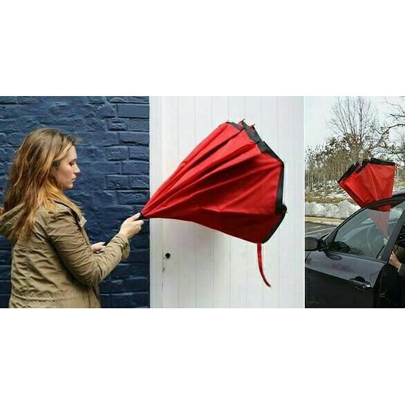 LOKO Payung Terbalik Mobil Reverse Innovative Fancy karzbella Umbrella Gagang C unik kazbrella