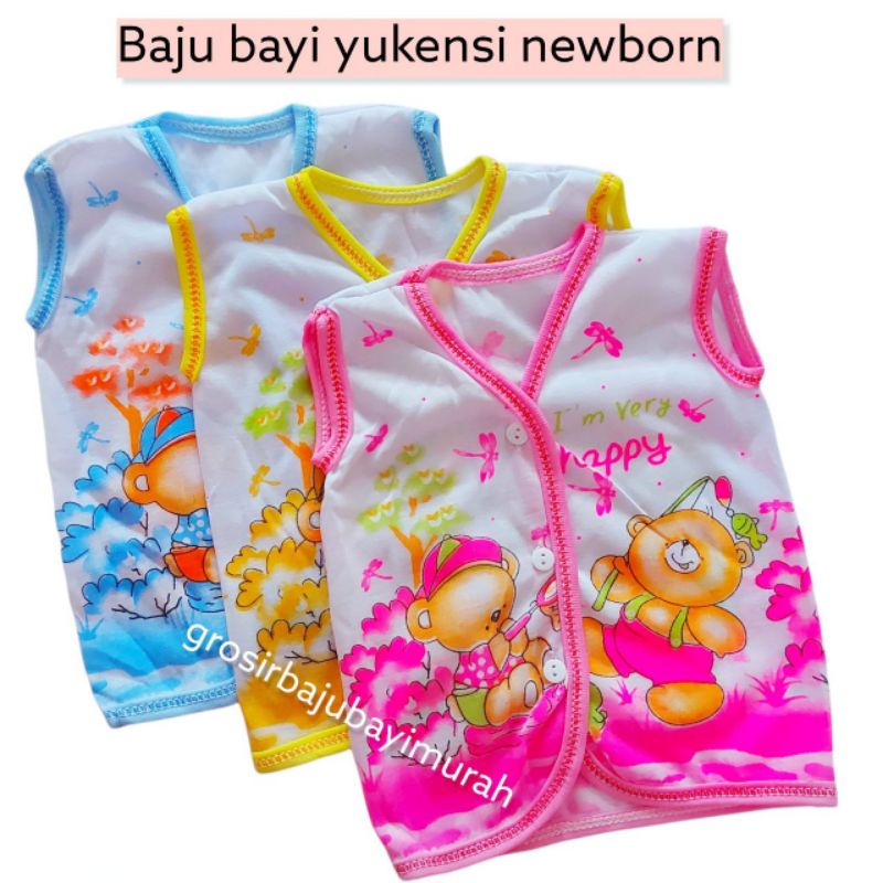 1 LUSIN baju bayi Lengan KUNTUNG GOGO DIO SIIP perlengkapan bayi baru lahir