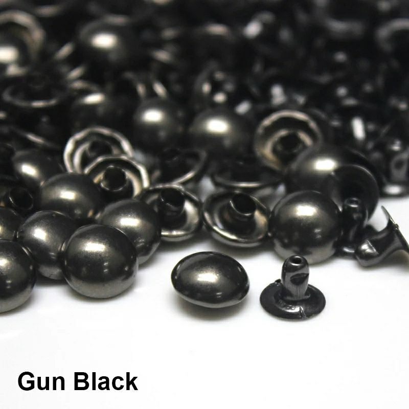 PAKU CENTANG JAMUR 9 mm isi 100 pcs rivet aksesoris tas dompet gantungan kunci diy craft handmade