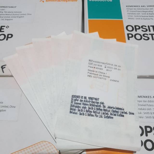 OPSITE POST-OP 6,5 x 5 cm / Plester tahan air / Opsite 6,5cm x 5cm