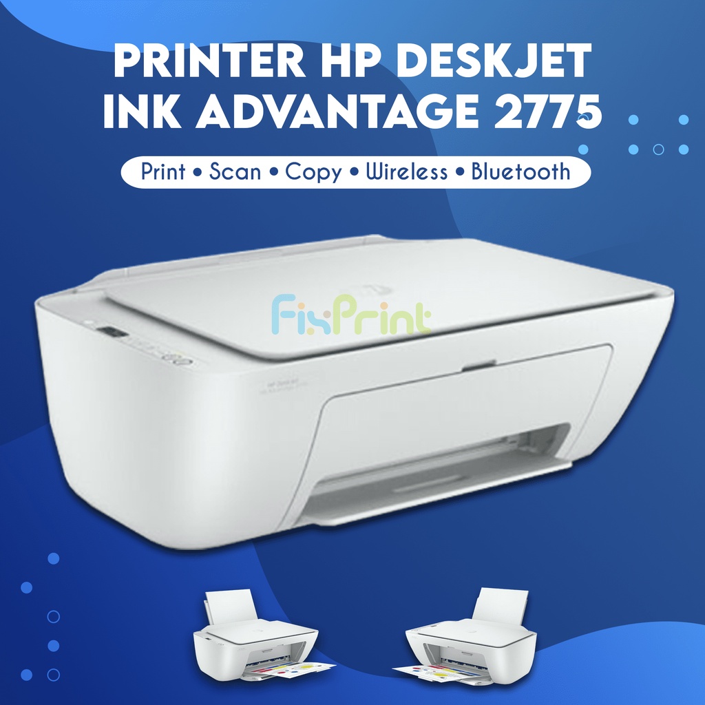 Printer HP Deskjet 2775 All-In-One Print Scan Copy WiFi Bluetooth