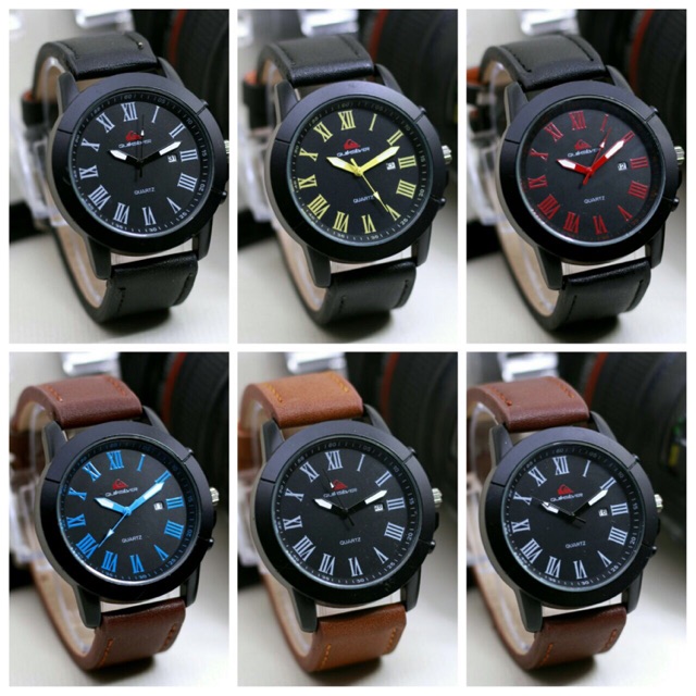 jam tangan quick silver romawi premium ada tgl / jam tangan pria quick silver murah