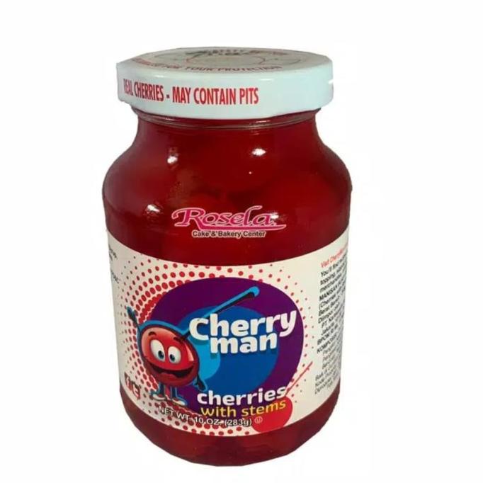

^^^^^] Cherry Man Cherries with Stems 283 gram - Buah Cherri Denga