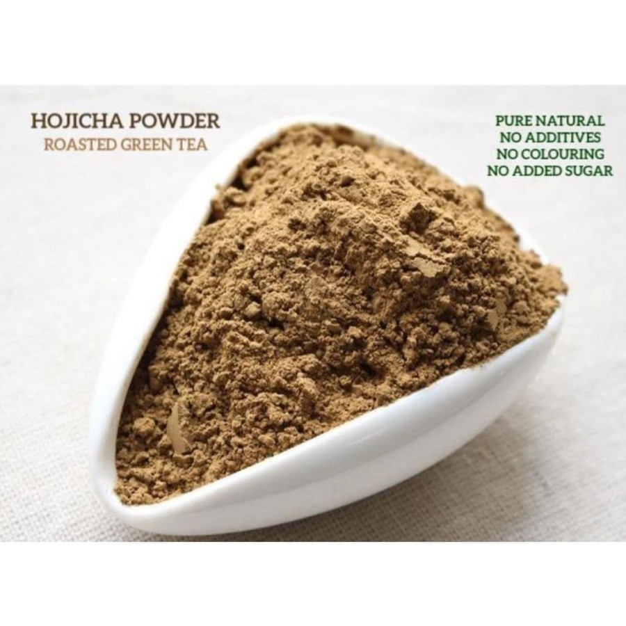 

HOJICHA POWDER NET 500 GR ROASTED GREEN TEA PURE NATURAL BAKING LATTE