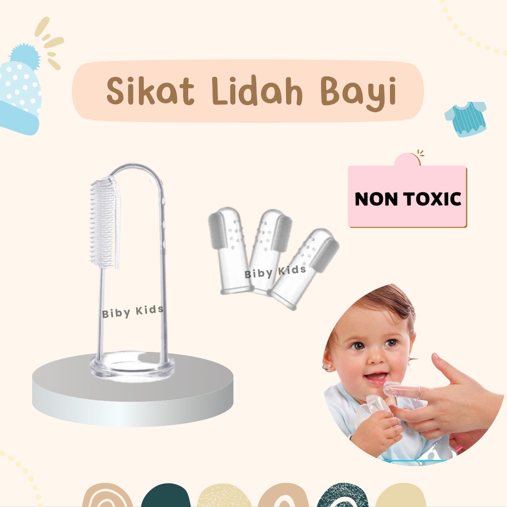 Sikat Lidah Bayi Baru Lahir Sikat Gigi Baby Perawatan Mulut Bayi Perlengkapan Mandi Baby Newborn