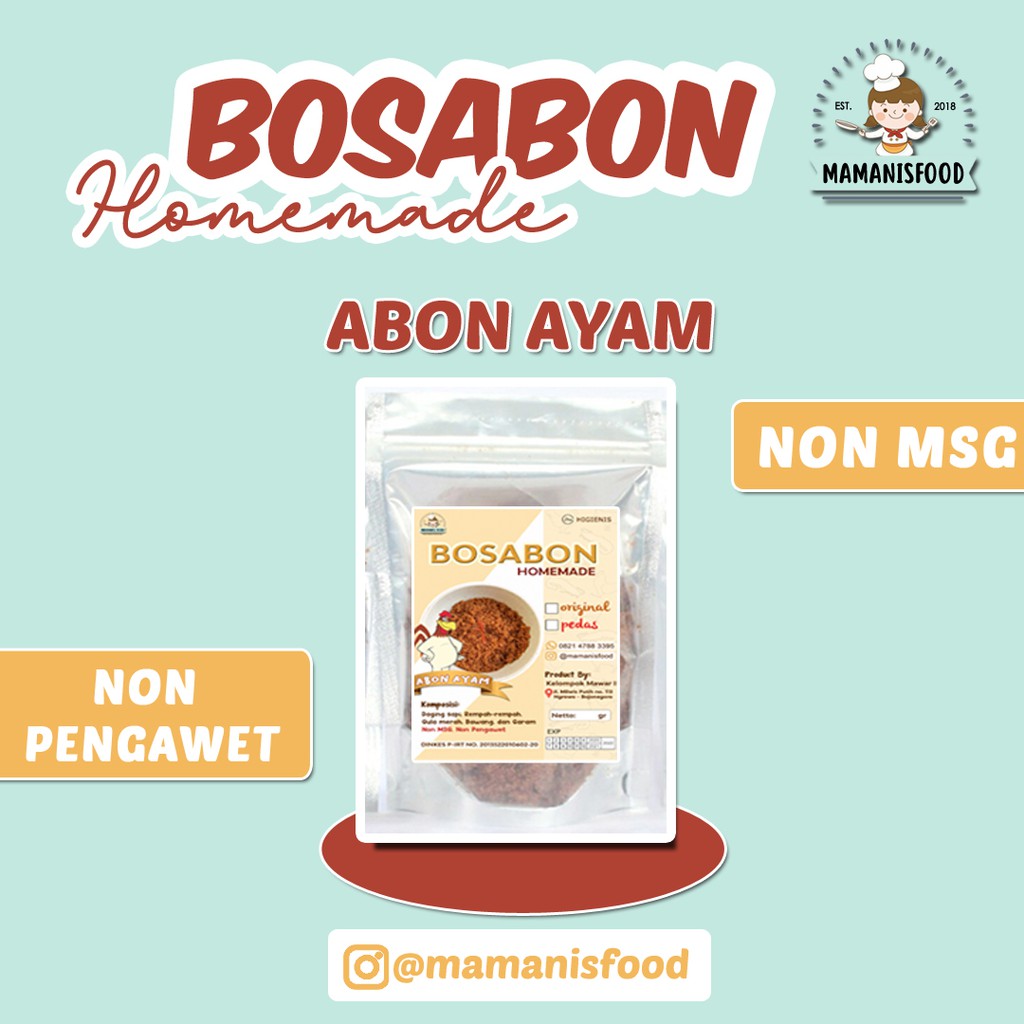 

[PREMIUM] BOSABON Abon Ayam Crunchy Homemade