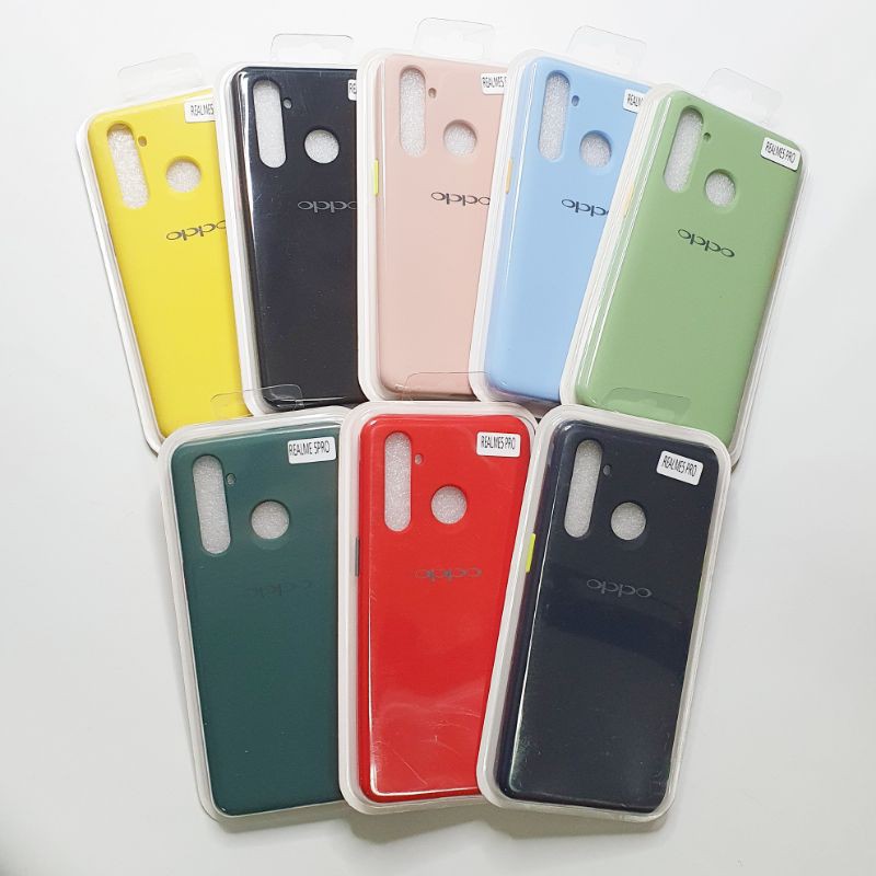 Realme 5 Pro Macaron Tone Case / Silicone Macaron Colour Side button