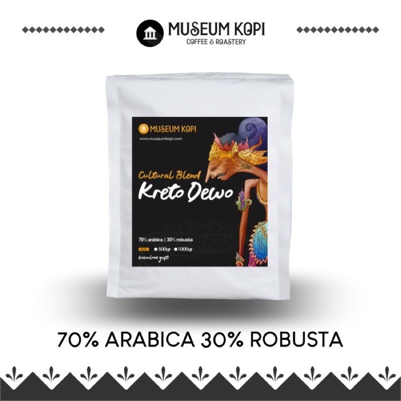 

Biji Kopi Espresso 70% Arabica 30% Robusta | KRETO DEWO | 500gr