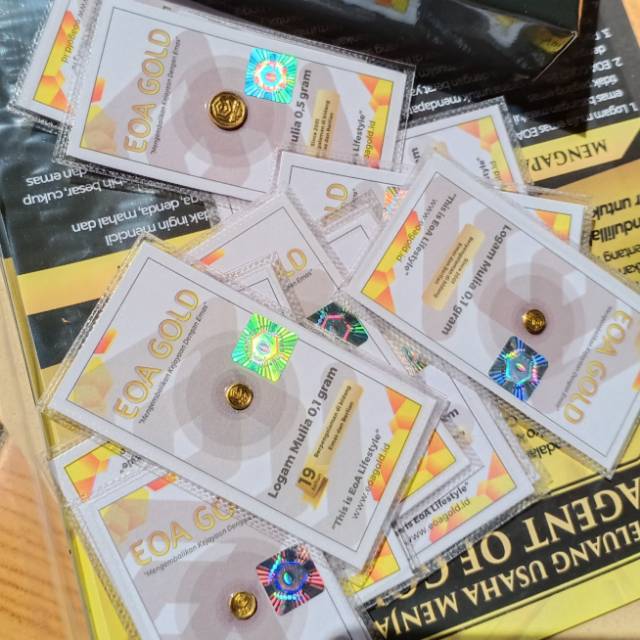 Logam mulia 5 gr mini gold EOA mas batangan