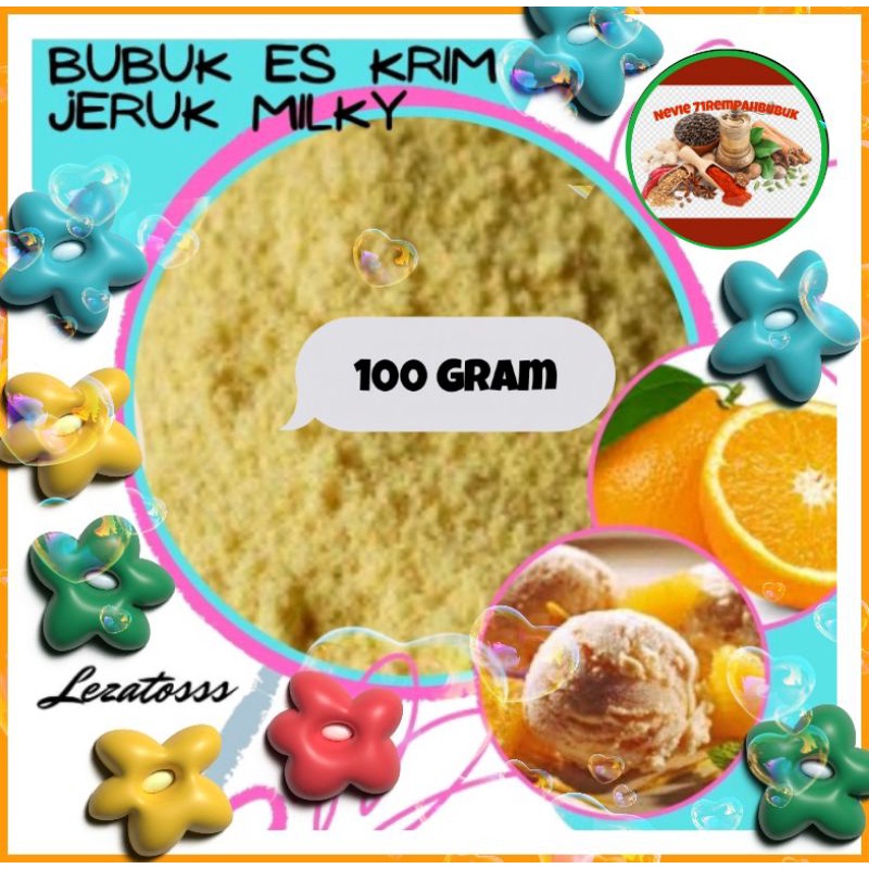 

Bubuk Es Krim Rasa Jeruk Milky