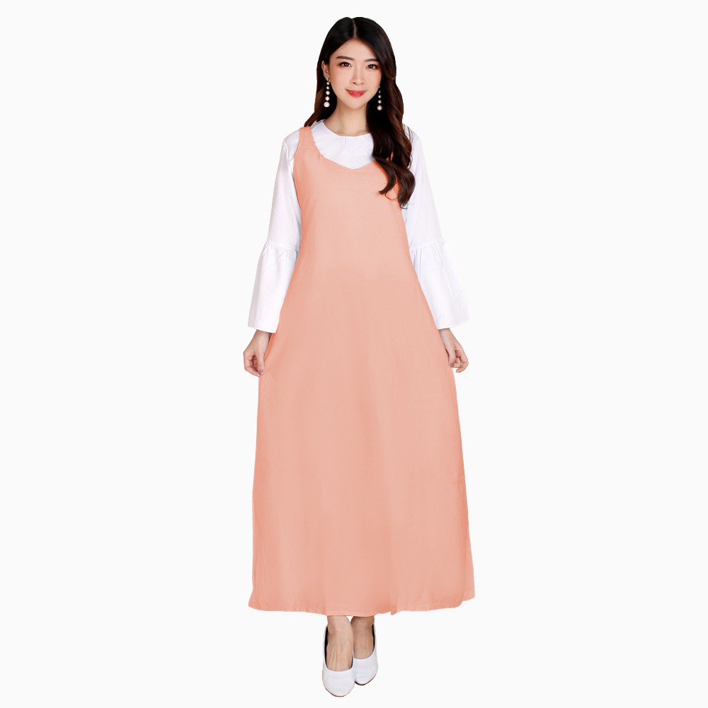 Stelan Long dress lengan panjang wanita model terbaru - XSHOP Kimiko