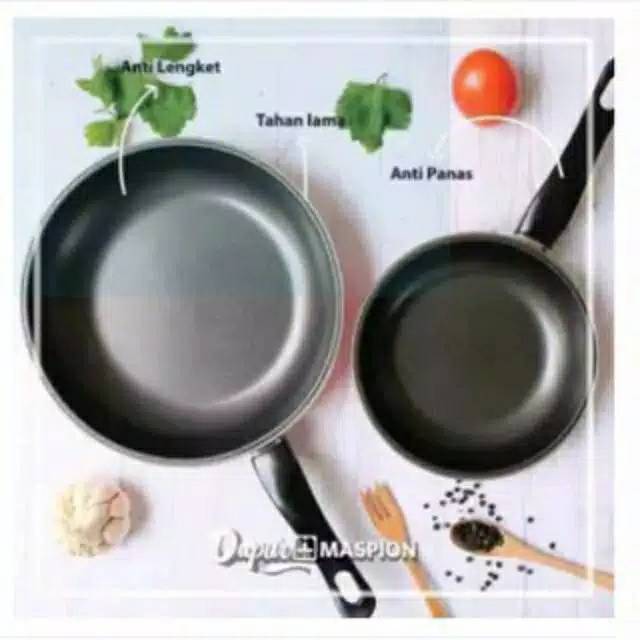 [FREE BUBLE] TEFLON FRY PAN FRYPAN SET 2in1 18cm dan 23cm / 25 cm