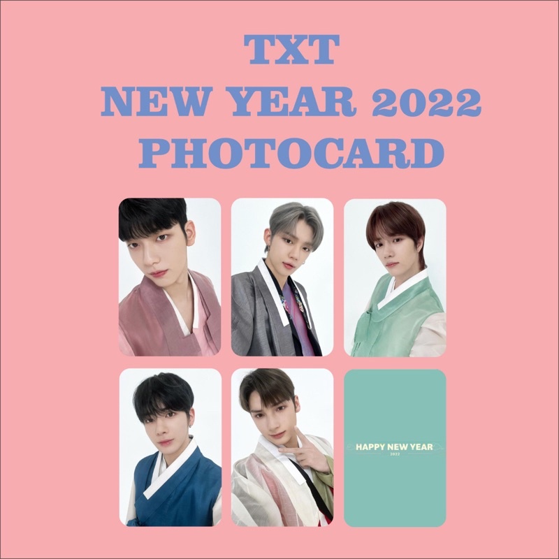 TXT HAPPY NEW YEAR 2022 PHOTOCARD