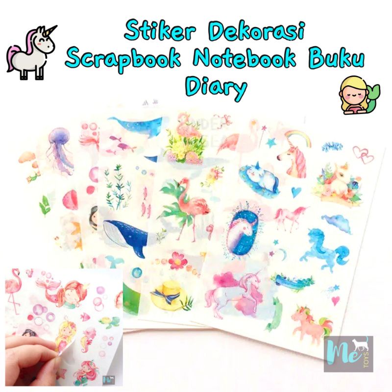 

Stiker Dekoratif DIY Scrapbook Notebook Planner Jurnal Diary Per Lembar - Fantasy Theme