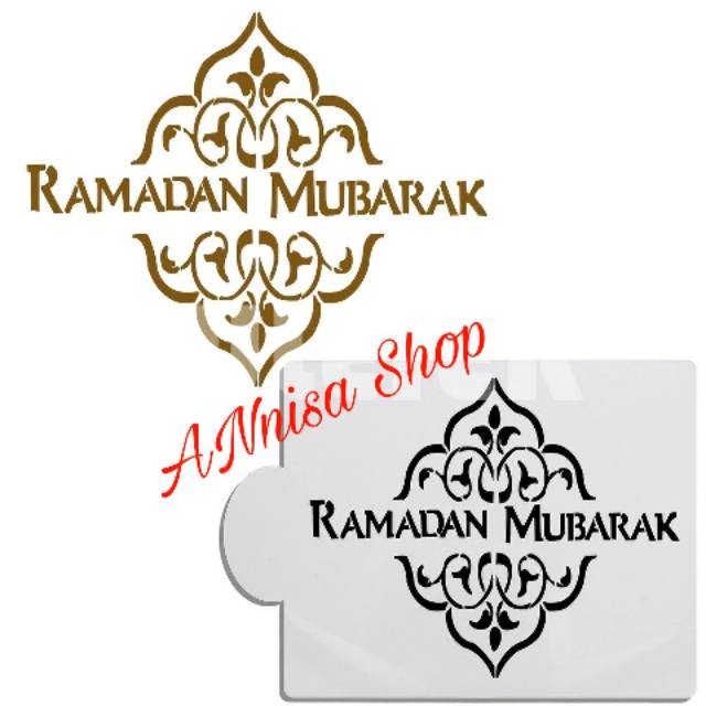 

Stencil cake Ramadan Mubarak