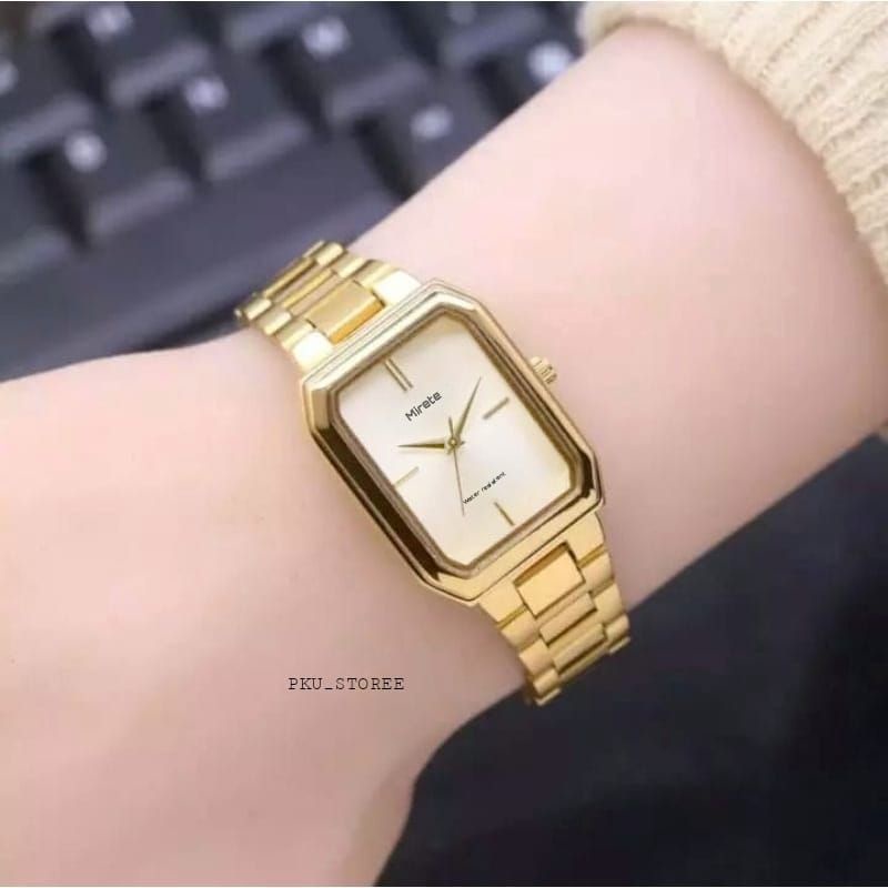 WATER RESISTANT ☑️ Mirete New wanita brand original Mewah tahan air || jam tangan wanita strap rantai stainliss cantik dan elegan || jam tangan wanita terlaris dan murah || jam tangan wanita cantik bayar di tempat
