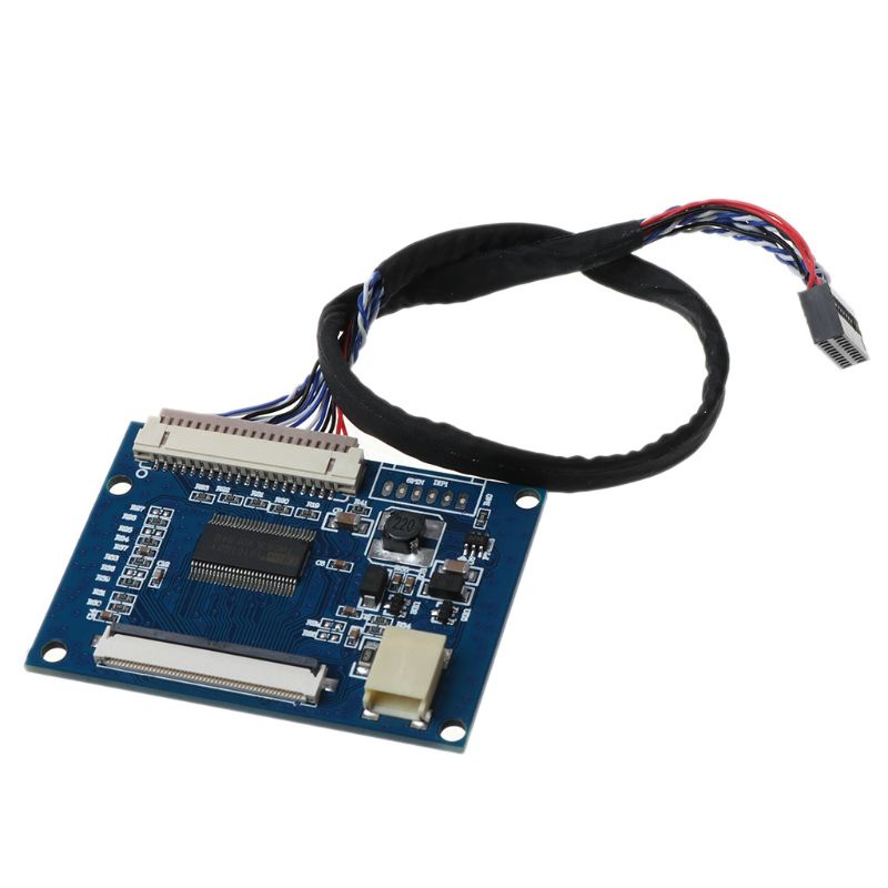 Vivi 1Set Standar 20Pin 1-ch LVDS Input Ke 50Pin TTL Port Output Driver Controller Board Dengan Kabel