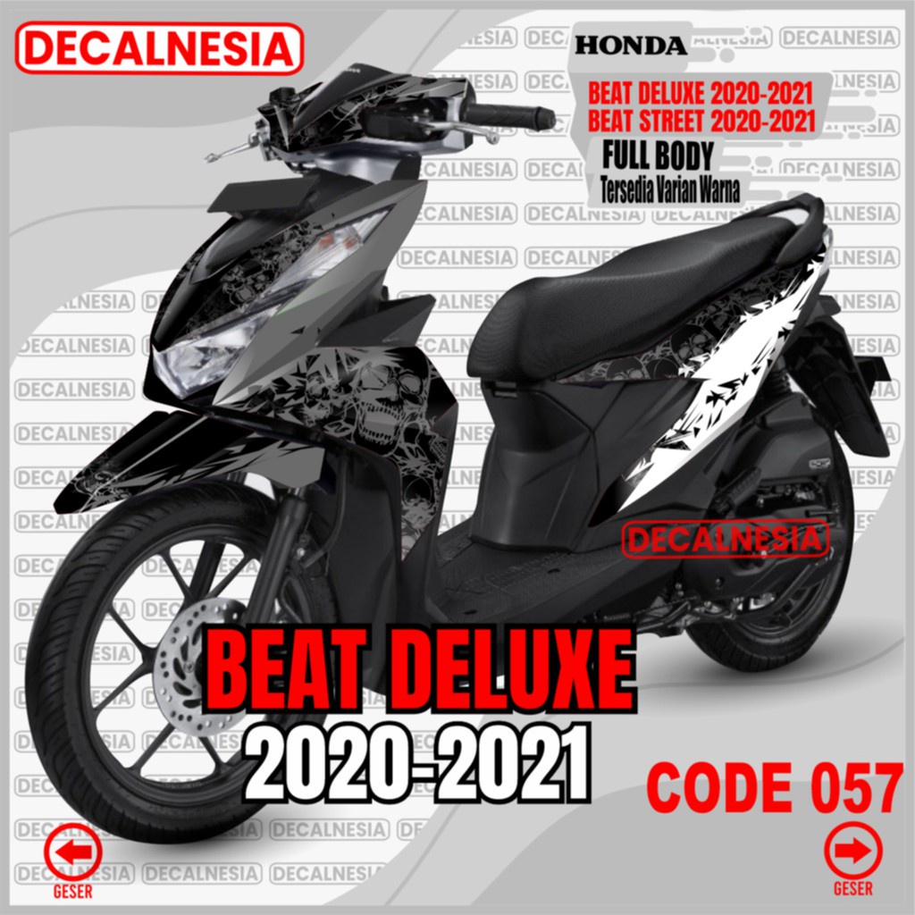 Decal Beat Deluxe 2021 2022 2023 Street New Full Body Stiker Motor Honda 2020 Sticker Modif Dekal Variasi Aksesoris 2022 Racing C057