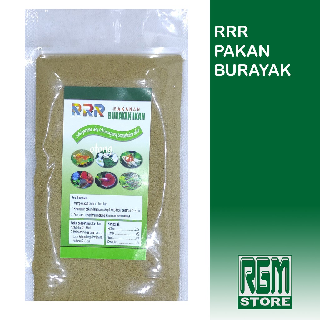 PAKAN BURAYAK IKAN RRR R3 CUPANG GUPPY DISCUS TETRA NEON