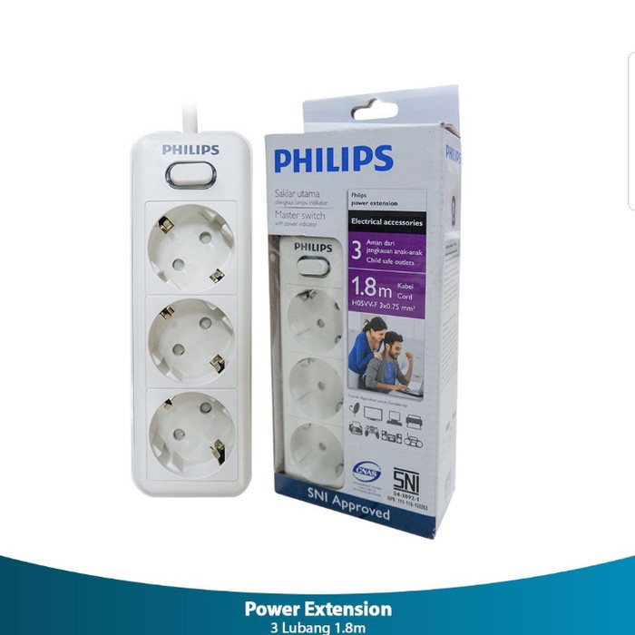 Kabel Roll - Kabel Terminal Philips 3 Lubang/Kabel Roll/Perlengkapan Listrik