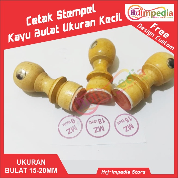 

Cetak Stempel Kayu Bulat Kecil Desain Custom Suka-Suka Termurah