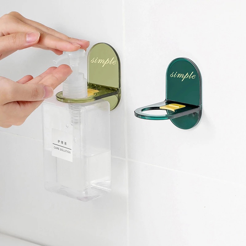 Rak Holder Penyimpanan Botol Gel Sampo Hand Sanitizer Model Gantung Dinding Untuk Kamar Mandi