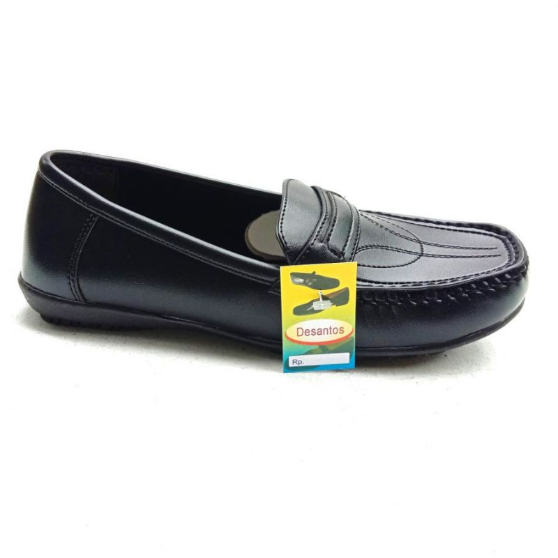SEPATU KERJA KANTOR FLAT PANTOFEL PUTIH DESANTOS ORIGINAL SIZE 37 - 41 / B 14