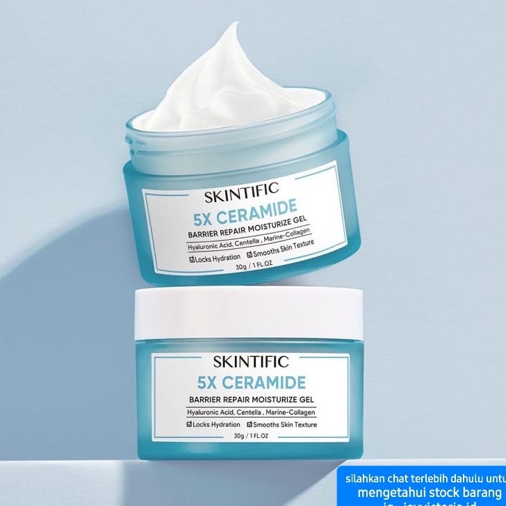 SKINTIFIC 5X CERAMIDE MOISTURIZER 30GR BERRIER REPAIR KRIM PELEMBAB