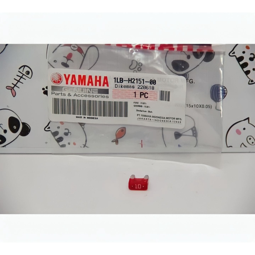 FUSE SEKRING SIKRING TANAM MINI 10A XEON GT RC AEROX 125 115 ASLI ORI YAMAHA 1LB H2151 00