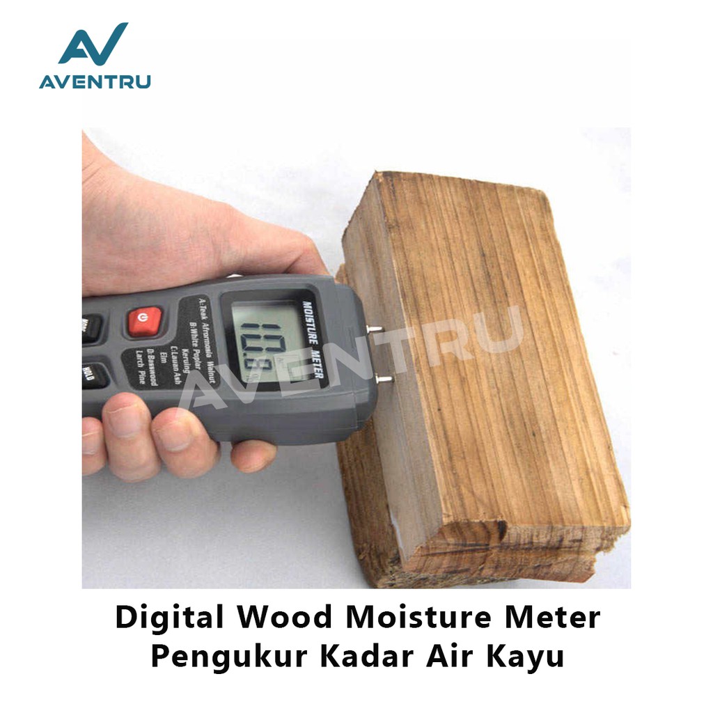 Digital Wood Moisture Meter Alat Ukur Kelembaban Kelembapan Kadar Air Kayu