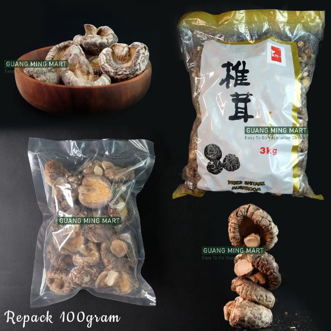

TERMURAH Dried Shitake Mushroom 100gr / Jamur Shitake / Hioko Kering Tebal Kode 178