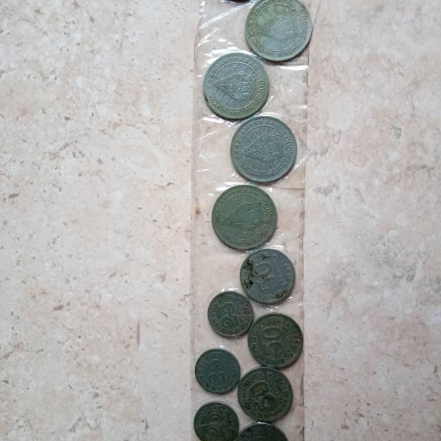 Koin lama 25, 50, dan 100 rupiah tahun 1971 dan 1978