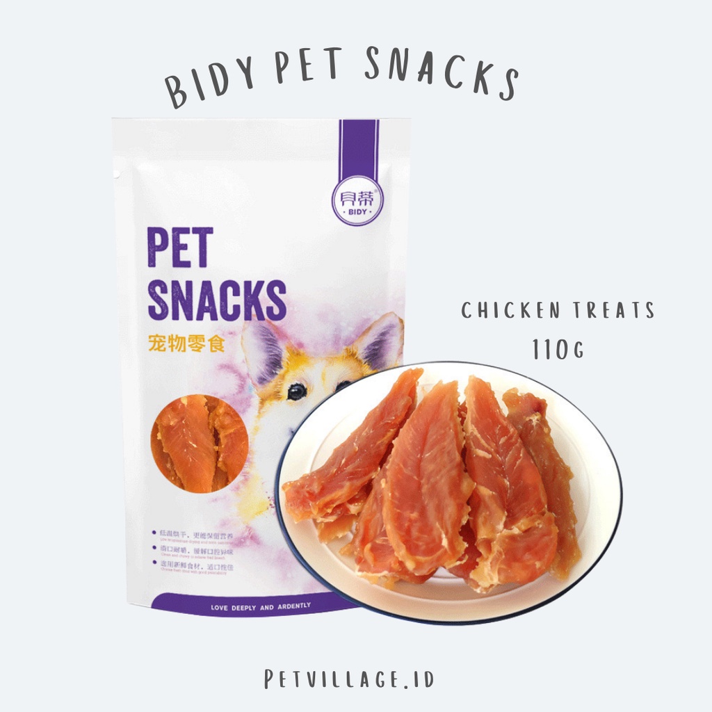 BIDY PET  CHICKEN TREATS 110GRAM