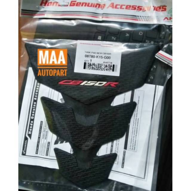 Tank Pad Tankpad Sticker Tangki New CB150R CB 150R 150 R Streetfire Led  08T80K15G00 Asli