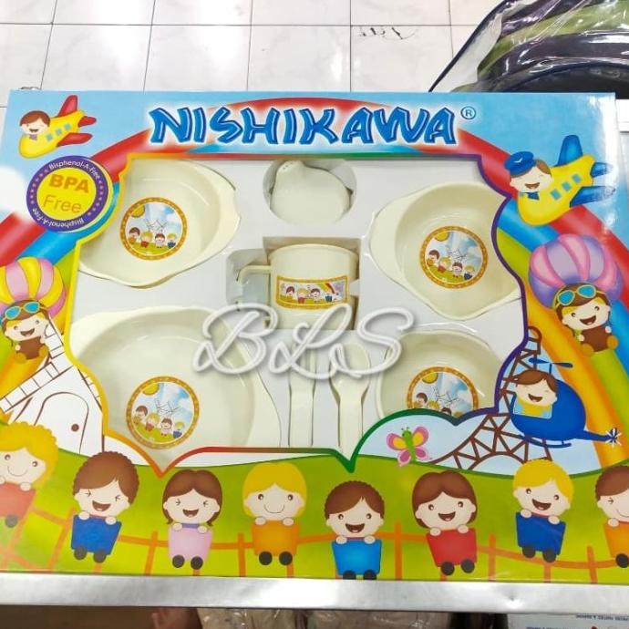 Feeding set nishikawa BESAR / alat makan bayi / gift set