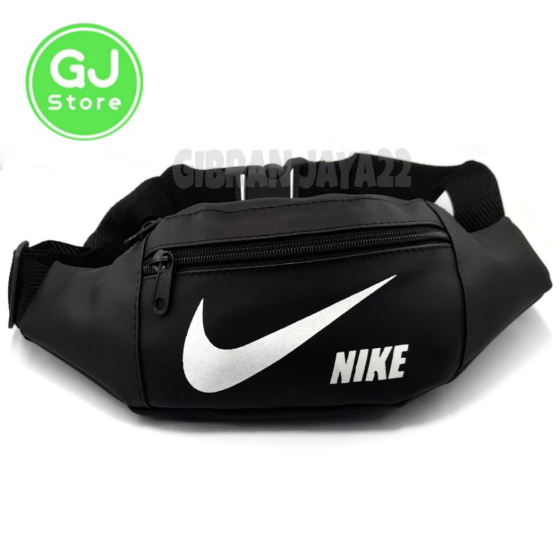 Waistbag Tas Selempang Hitam Pria dan Wanita Waterproof