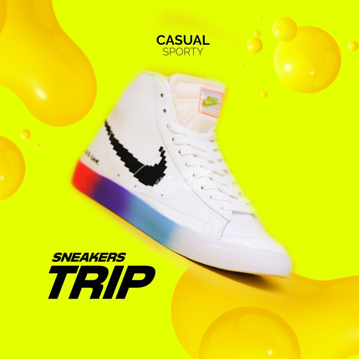 Sepatu Sneakers Nike Blazer Mid “77 Vintage” Have a Good Game White Bright Mirror