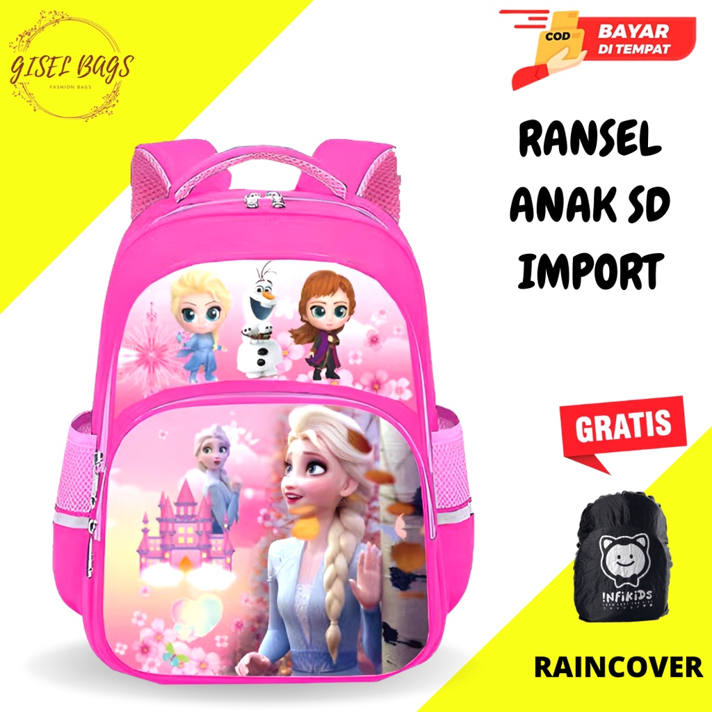 GB-Ransel anak perempuan SD tas ranel anak import tas ransel anak karakter lucu