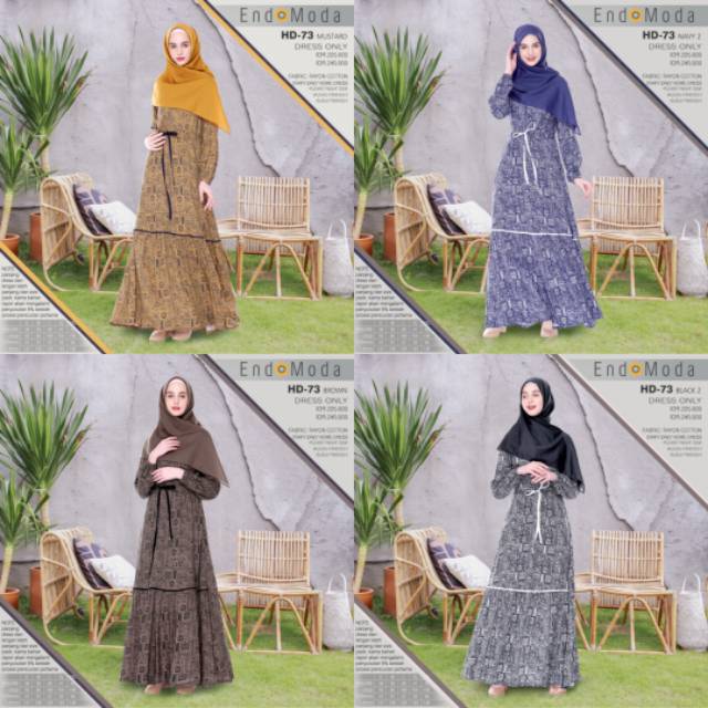TULA COLLECTION DRESS ENDOMODA HD 73 / HOME DRESS / HARAP CEK STOCK SEBELUM MEMESAN