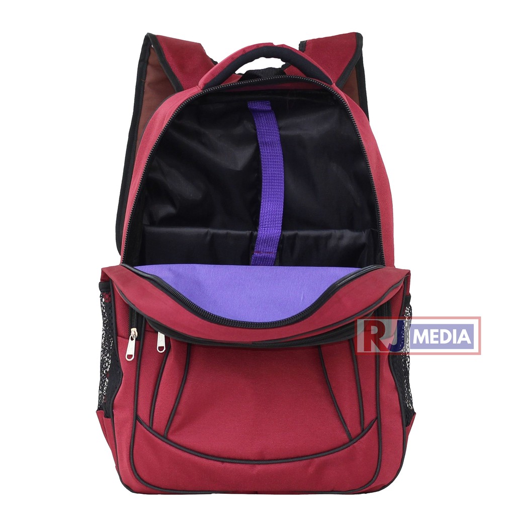 Tas Punggung Pria Tas Sekolah SMP SMA Alfito Jaring Spider Warna Merah Tas Pria Keren Tas Simple Premium Look Free Raincover Laptop In Bahan Tebal