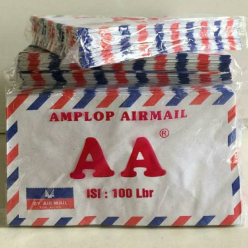 

Amplop Avion tipis Tanpa Perekat (1 bungkus isi 100 lembar)