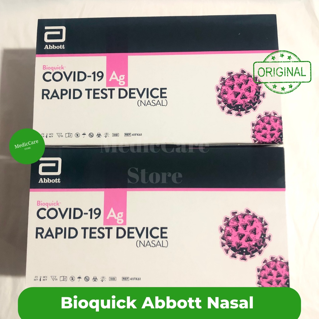 Antigen Abbott Bioquick Nasal Alat Swab Test Ecer Satuan