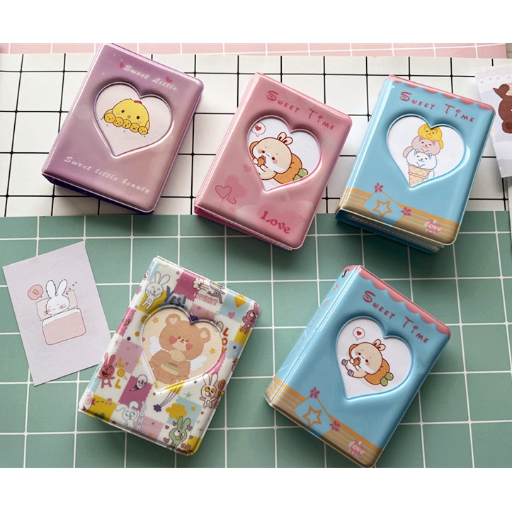 Kawaii Mini 3inch Album Foto Buku Penyimpanan Photocard