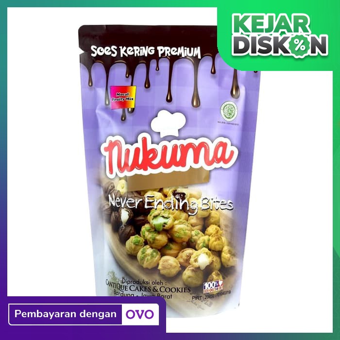 

Nukuma Soes Kering Mocca Fruitty Mix 90gr