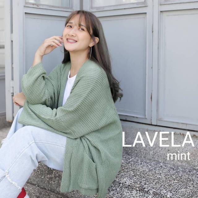 NEW! LAVELLA CARDY KNIT (7 GET) - cardigan big size - cardigan rajut - kardigan - kardigan big size-4