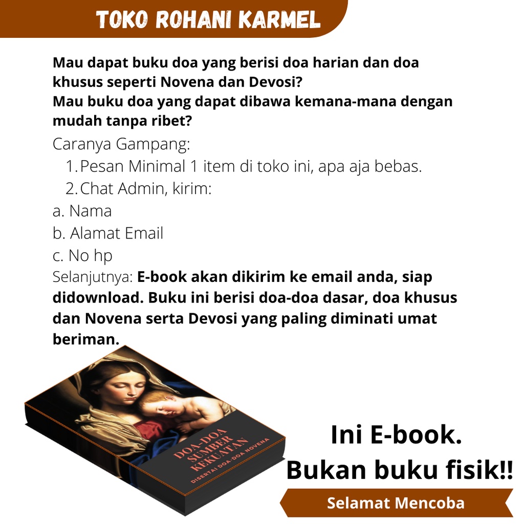 Murah ROSARIO KALUNG SKAPULIR / KALUNG ROSARIO MOTE SKAPULIR / SKAPULIR KARMEL /ROSARIO KATOLIK